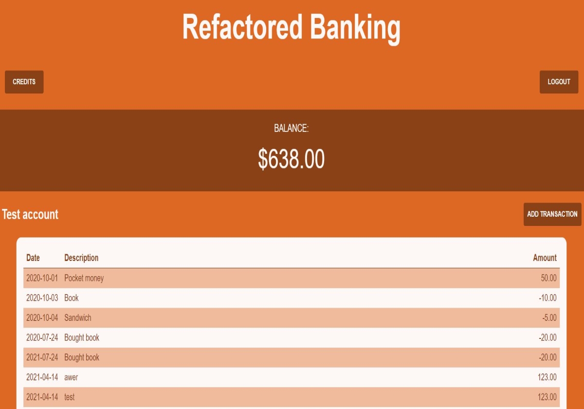 image of banking dashboard